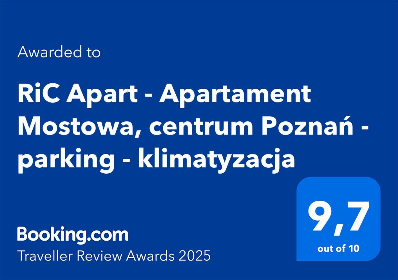 Ric Apart - Apartament Mostowa, Centrum Poznan - Parking - Klimatyzacja المظهر الخارجي الصورة